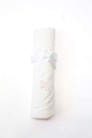 Pip Blanket - Pink Cross