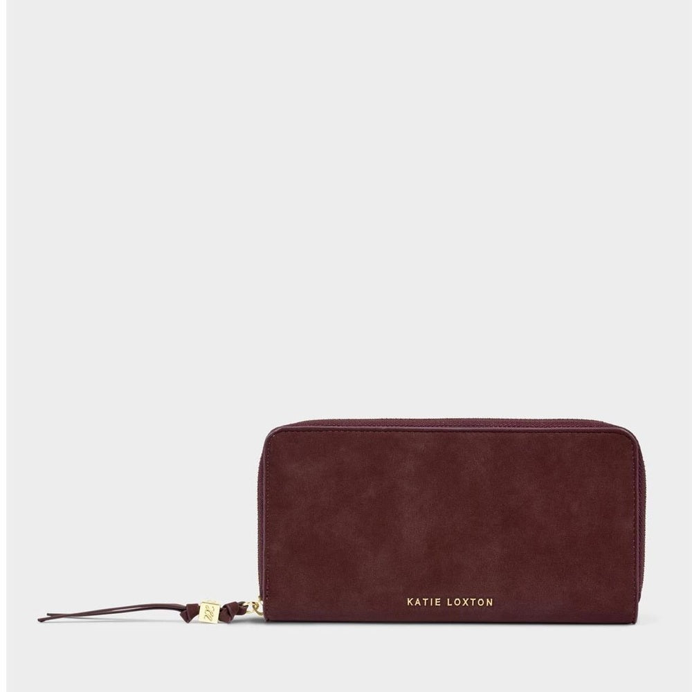 Lg Wallet - Cherry Suedette