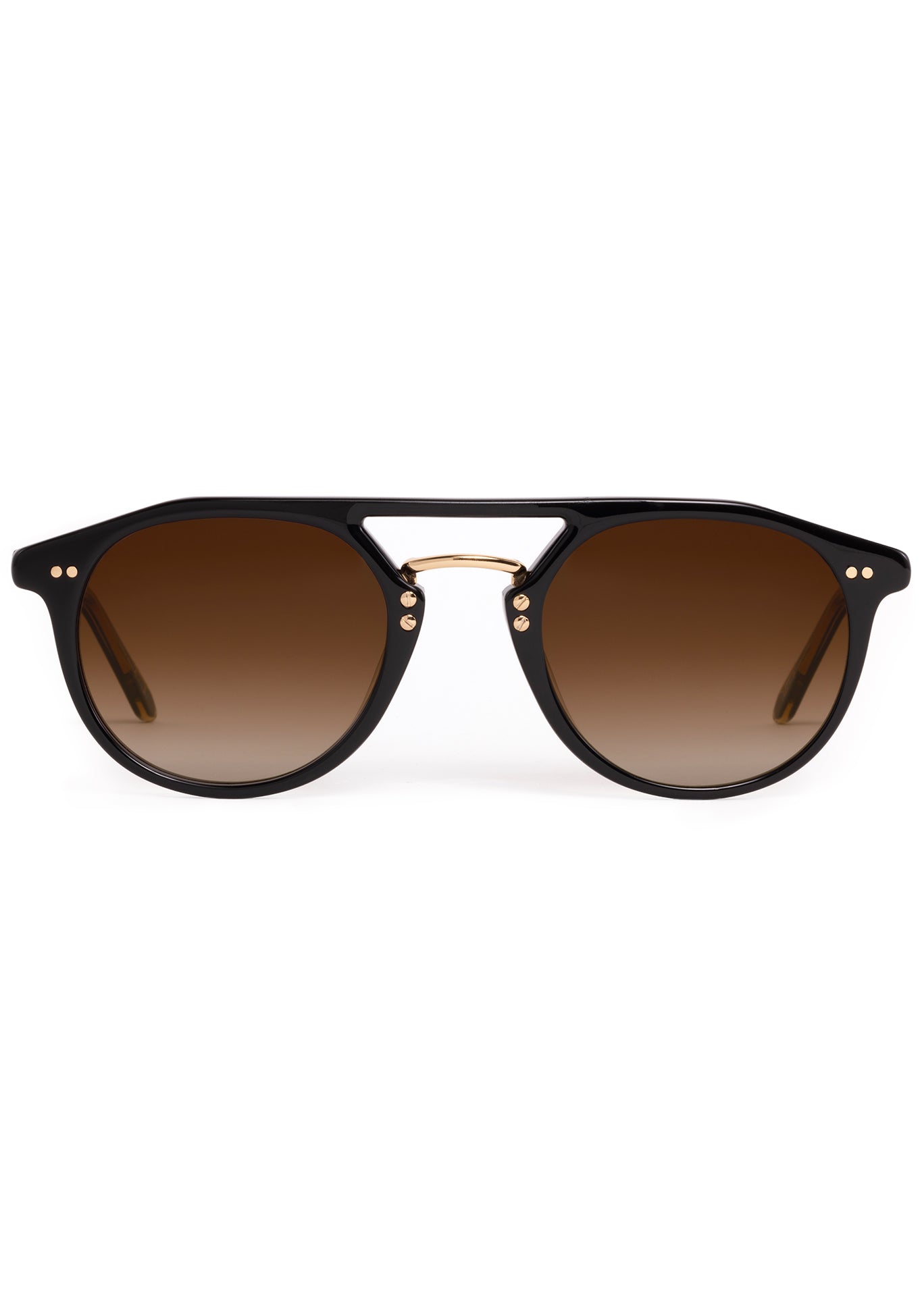 Markle Eyewear- Black + Black Tea 18K