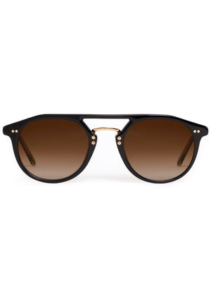 Markle Eyewear- Black + Black Tea 18K