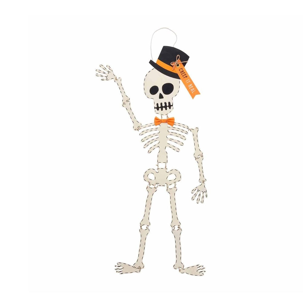 Skeleton Top Hat Door Hanger