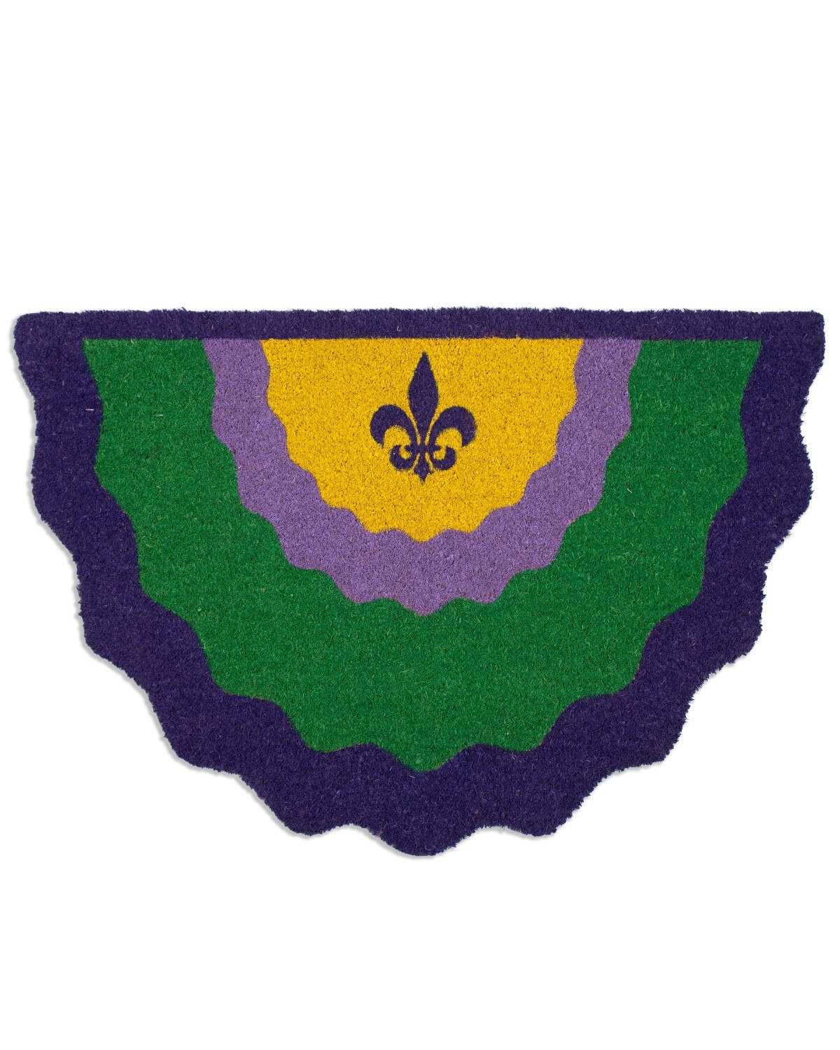 Mardi Gras Bunting Coir Doormat