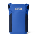 Blue backpack with YETI logo on a white background
