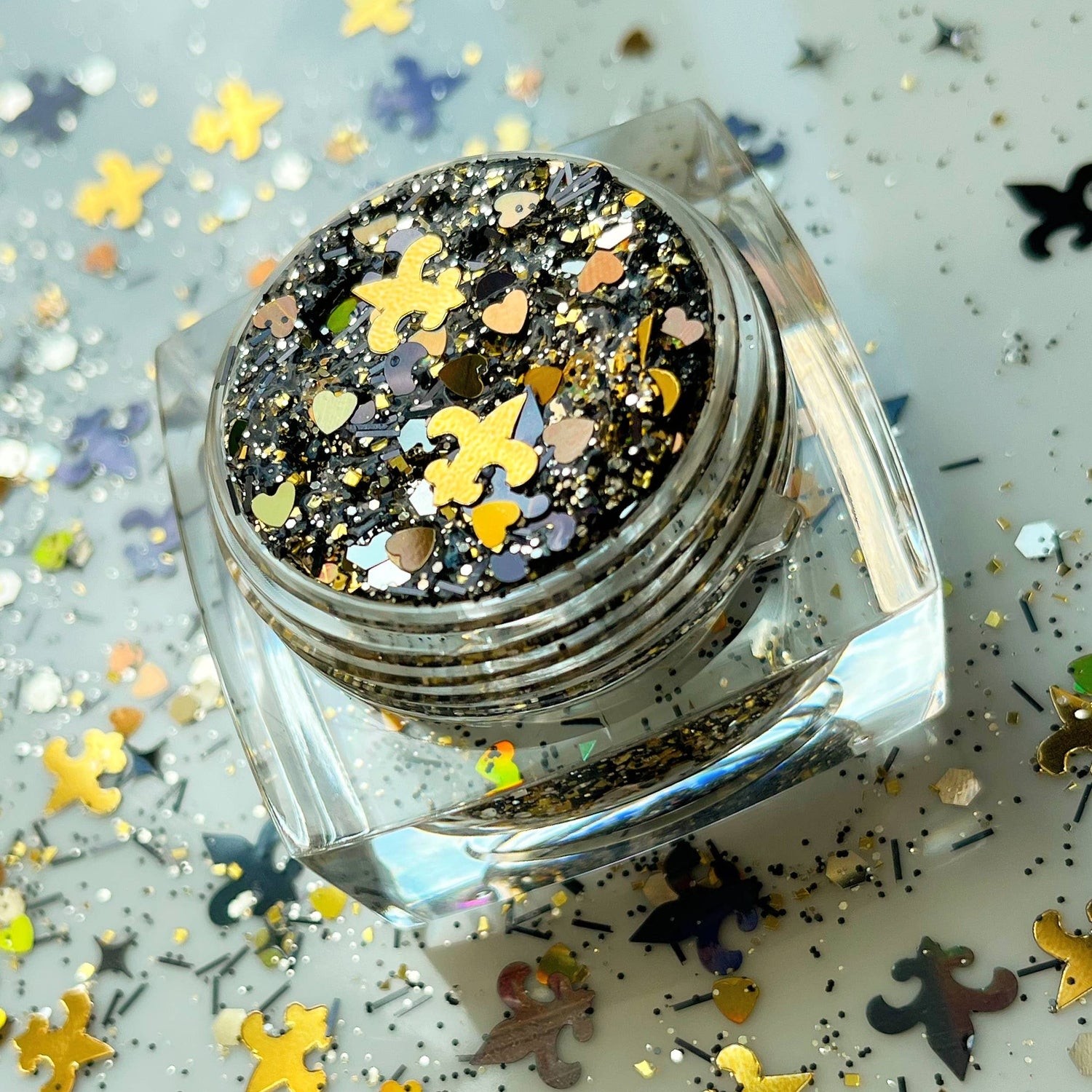 Saints Peace Love and Who Dat Face and Body Glitter FINAL SALE
