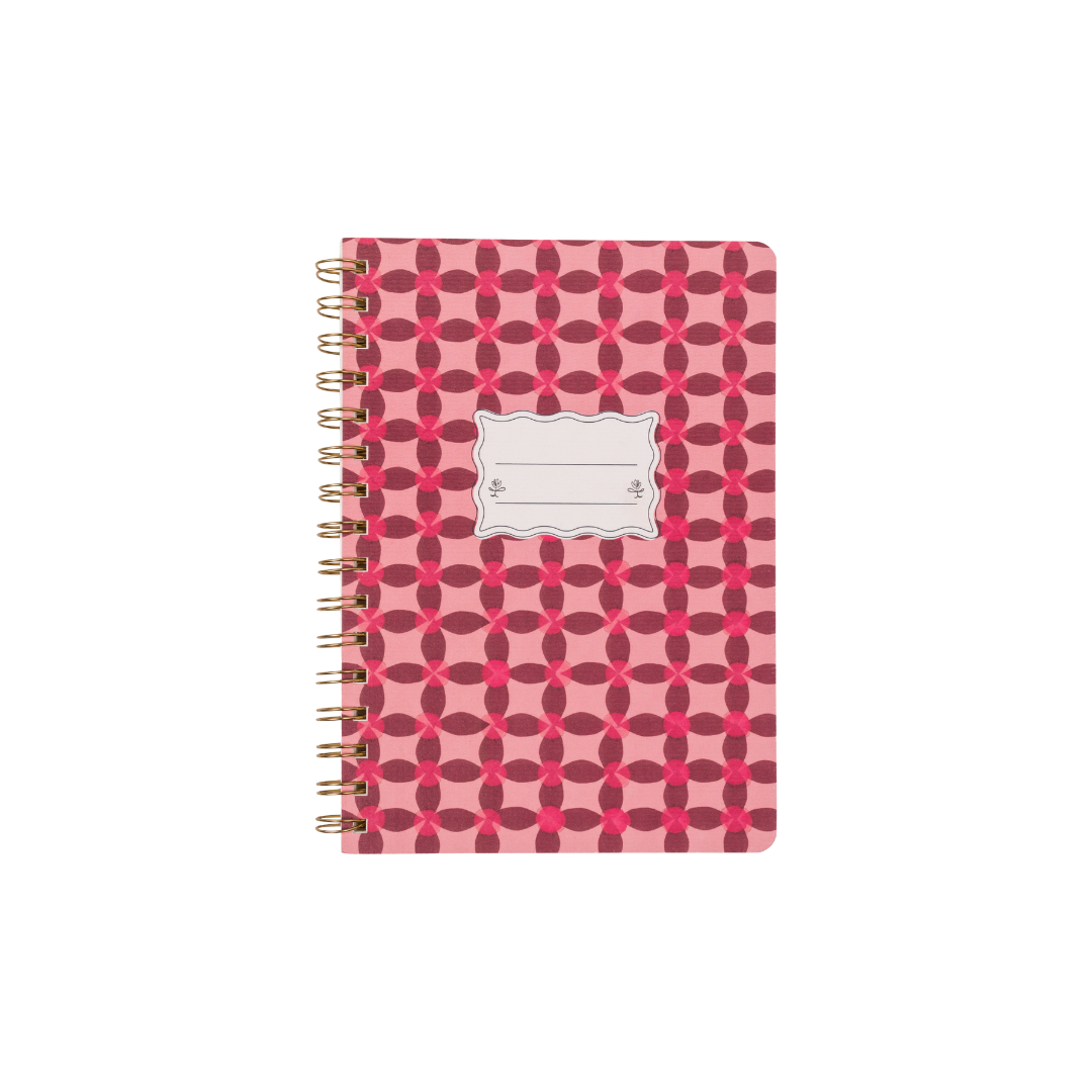 Pink Pinwheel Notebook - Sm