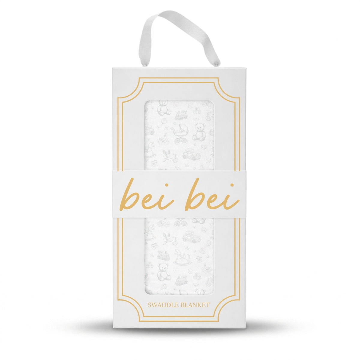 Nursery Toile (Silver) - Swaddle Blanket