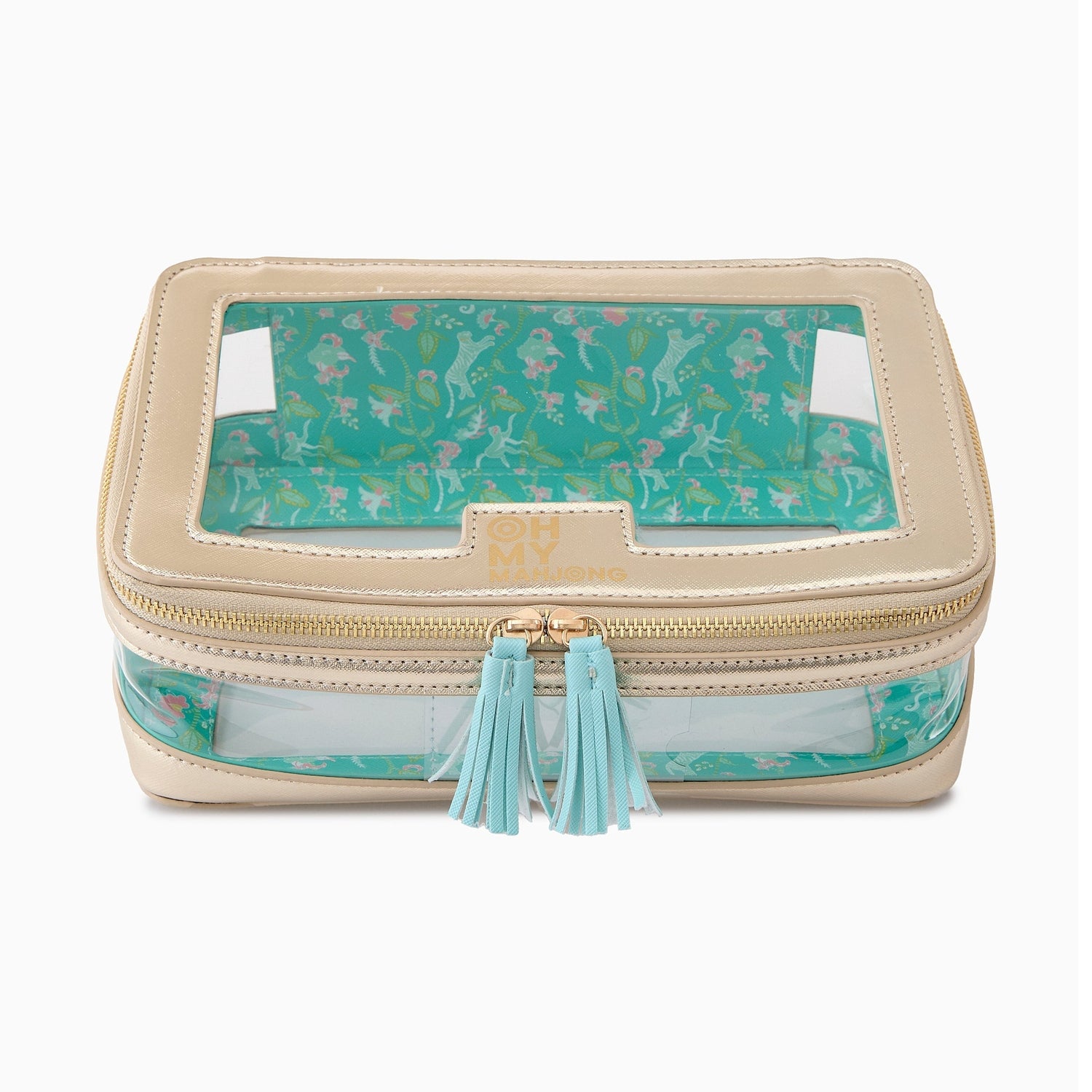Gold Mahjong Tile Storage Bag