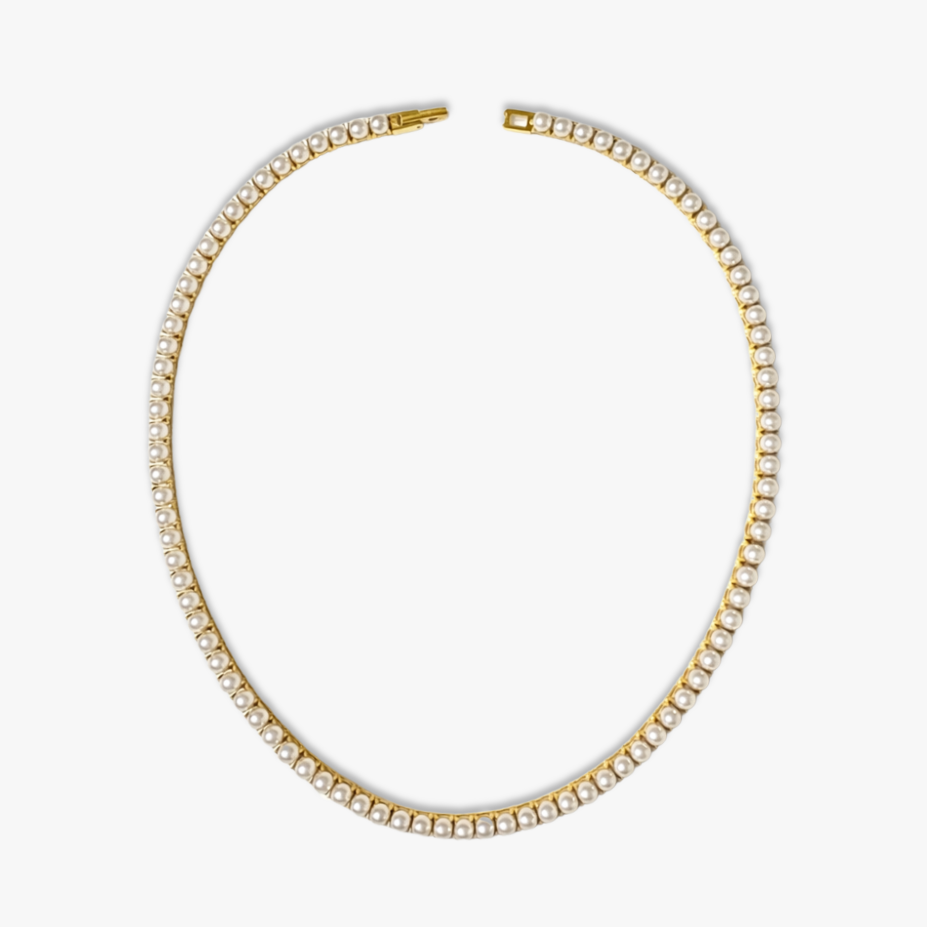 Blair Necklace 4mm - Pearl
