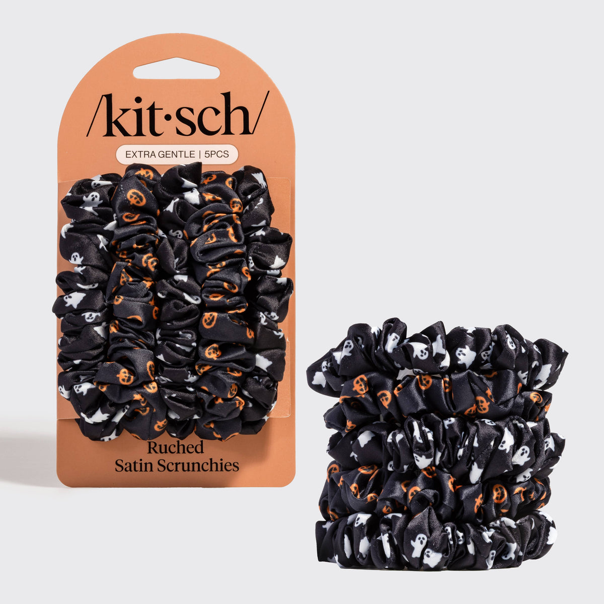 Ghosts Pumpkin Scrunchie Set
