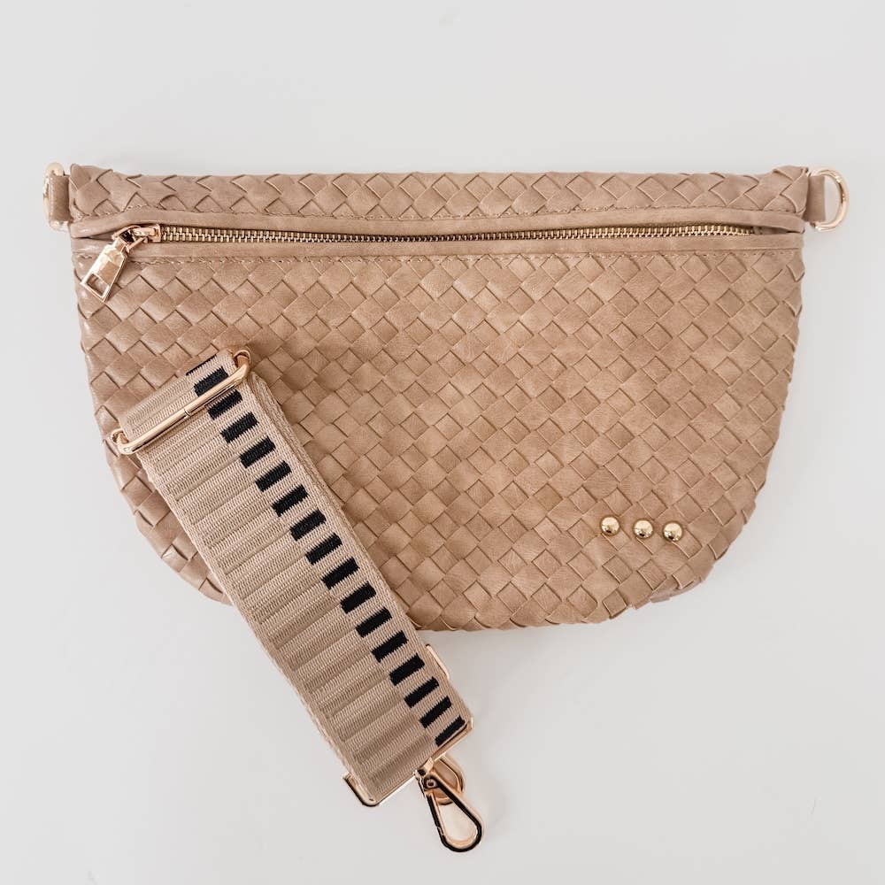 Taupe - Westlyn Woven Bum Bag