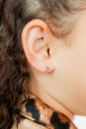 Screwback Stud - Peppermint Twist