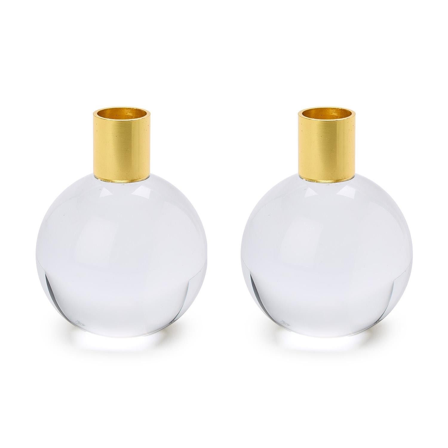 Color Pop Clear Taper Candleholder (Sold Separately)