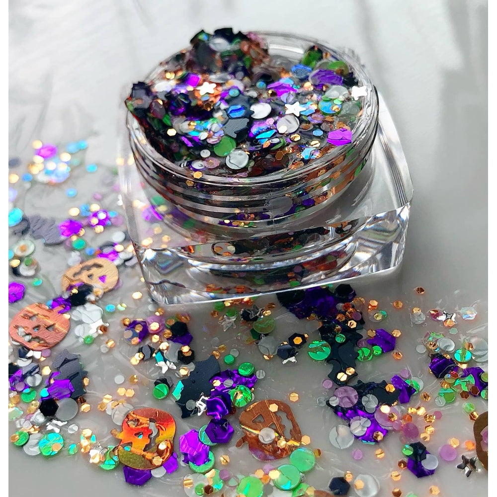 Going Batty Pumpkin and Bats Halloween Face and Body Glitter