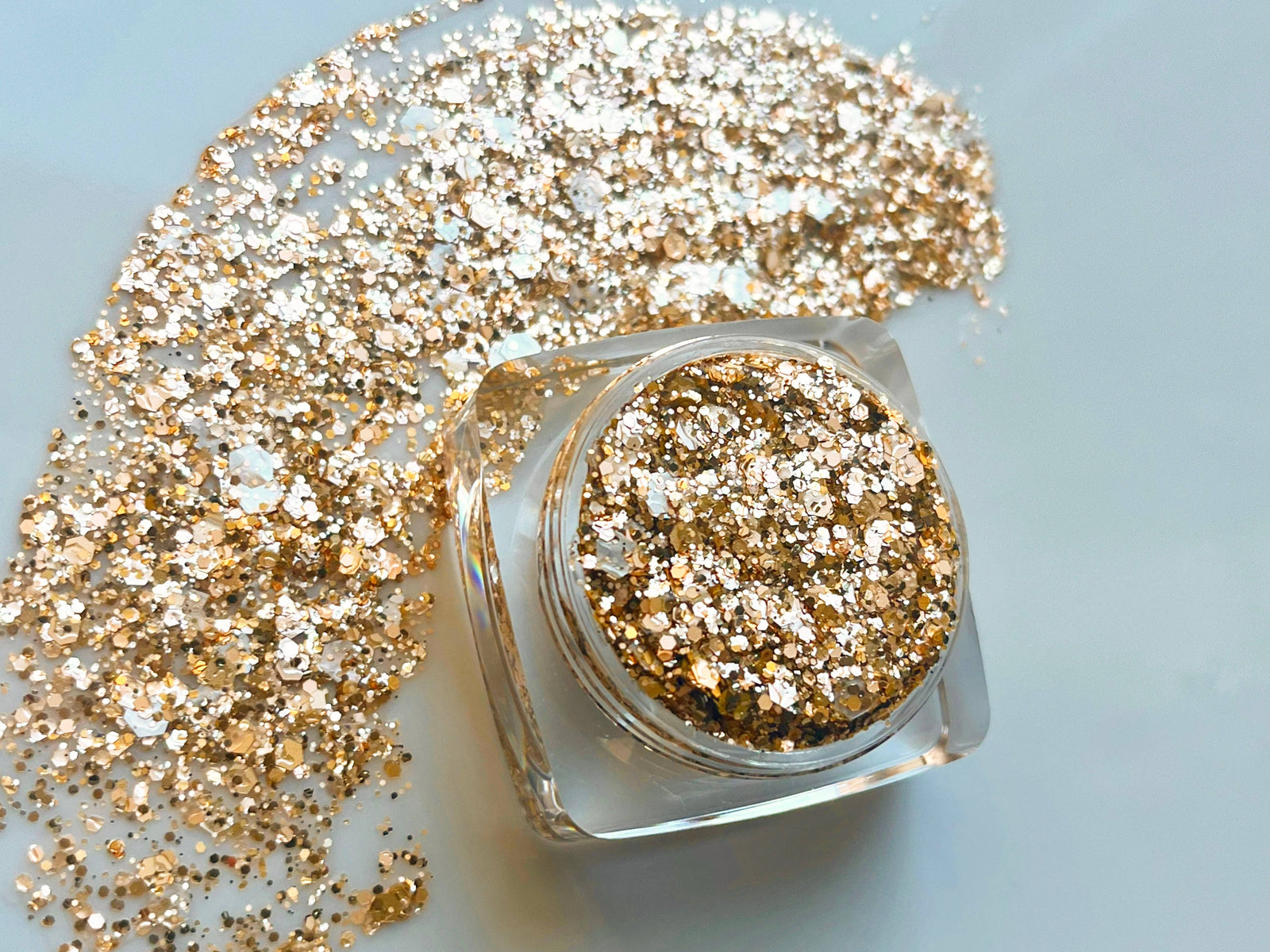 Gold Champagne Golden Metallic Sparkle Face and Body Glitter