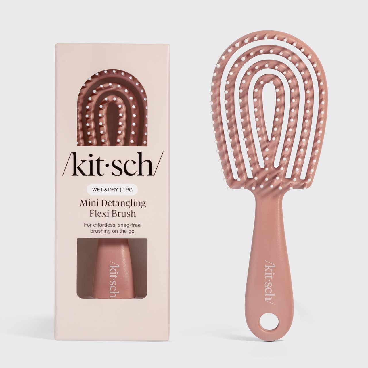 Mini Detangling Flexi Brush - Terracotta