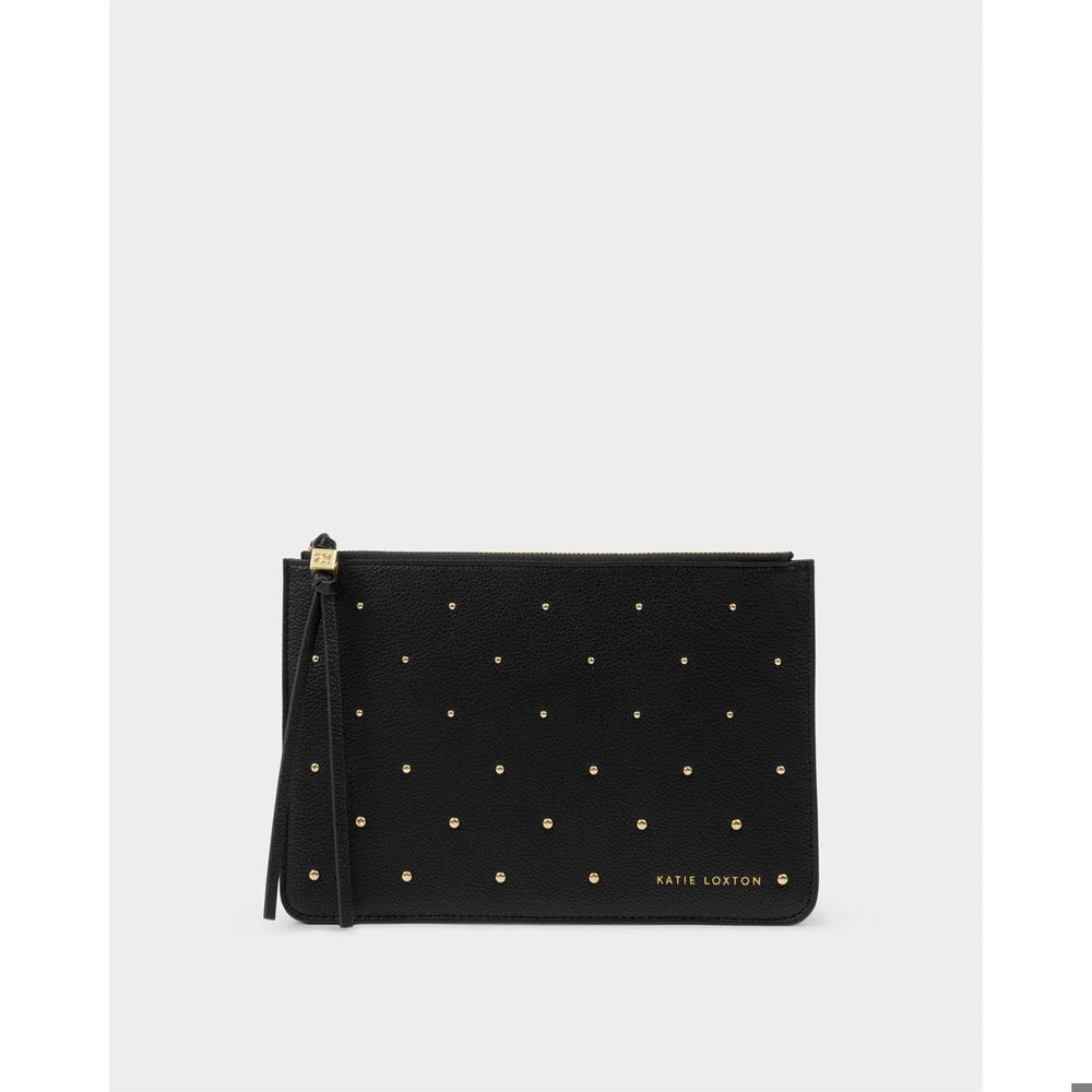 Tassel Charm Pouch - Black Studded