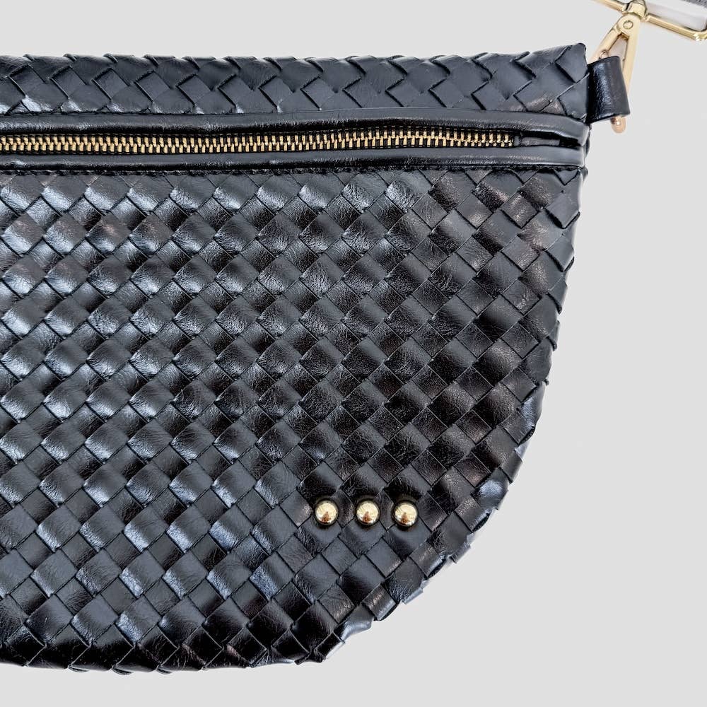 Black - Westlyn Woven Bum Bag