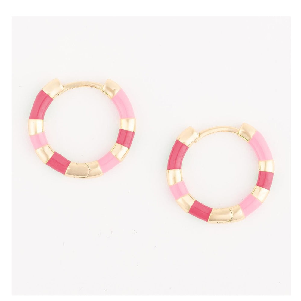 Earrings Reya Dark Pink