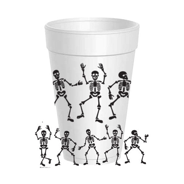 Dancing Skeleton Styrofoam Cup