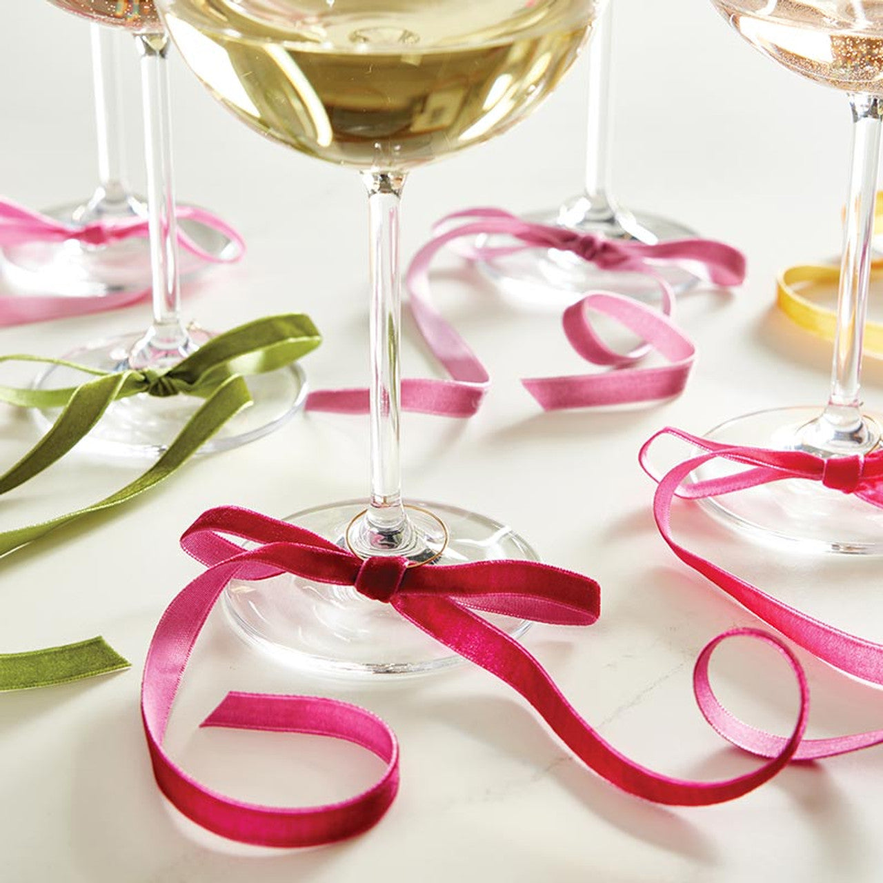 Velvet Bow Drink Marker - Multi