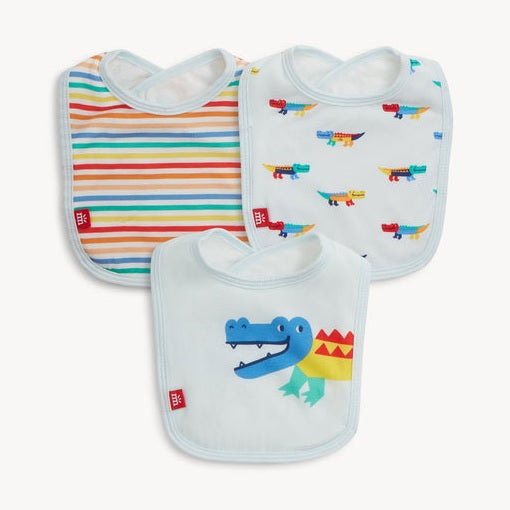 Croc Colorpop Blue Bib 3pk