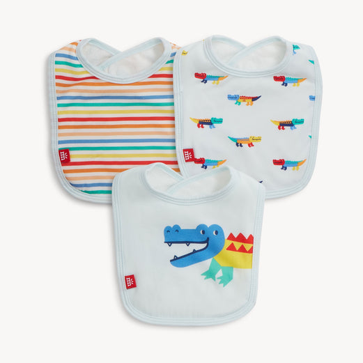 Croc Colorpop Blue Bib 3pk