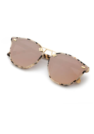 Beau Nylon Eyewear- Matte Oyster 18K Mirrored