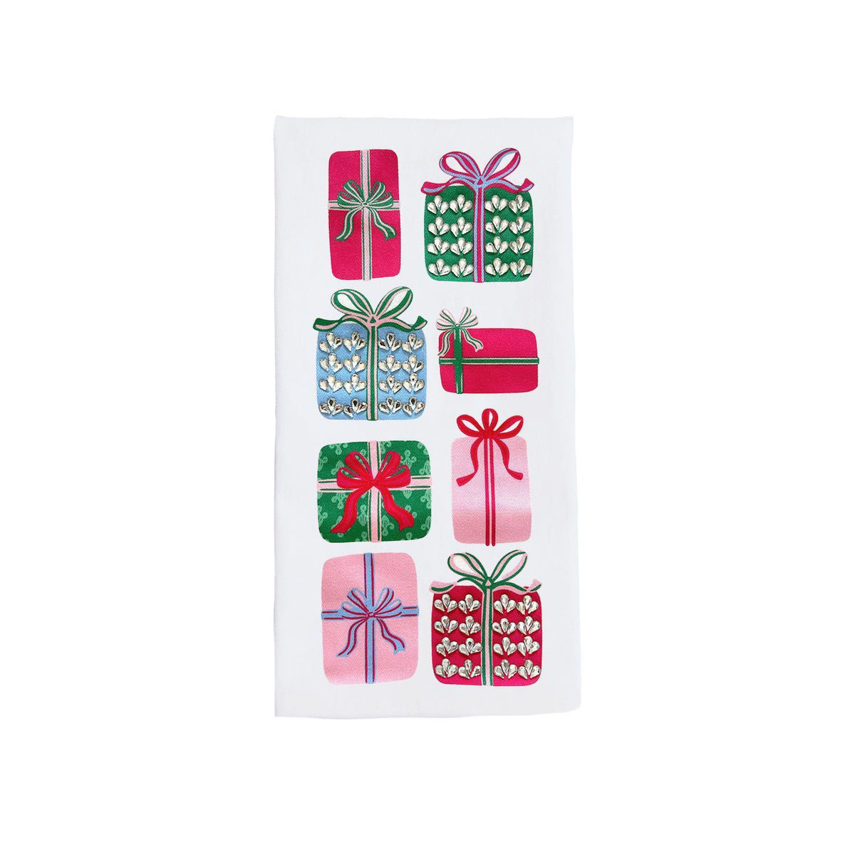 Wrapped In Cheer Presents Tea Towel