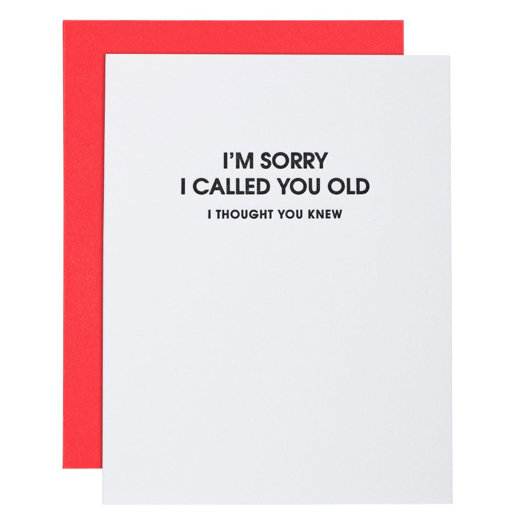 Card - Called You Old