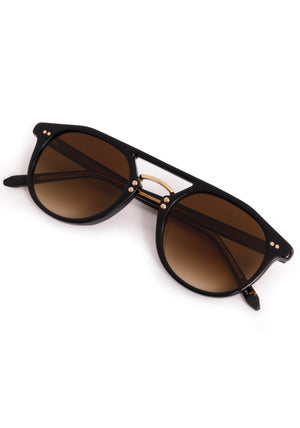 Markle Eyewear- Black + Black Tea 18K