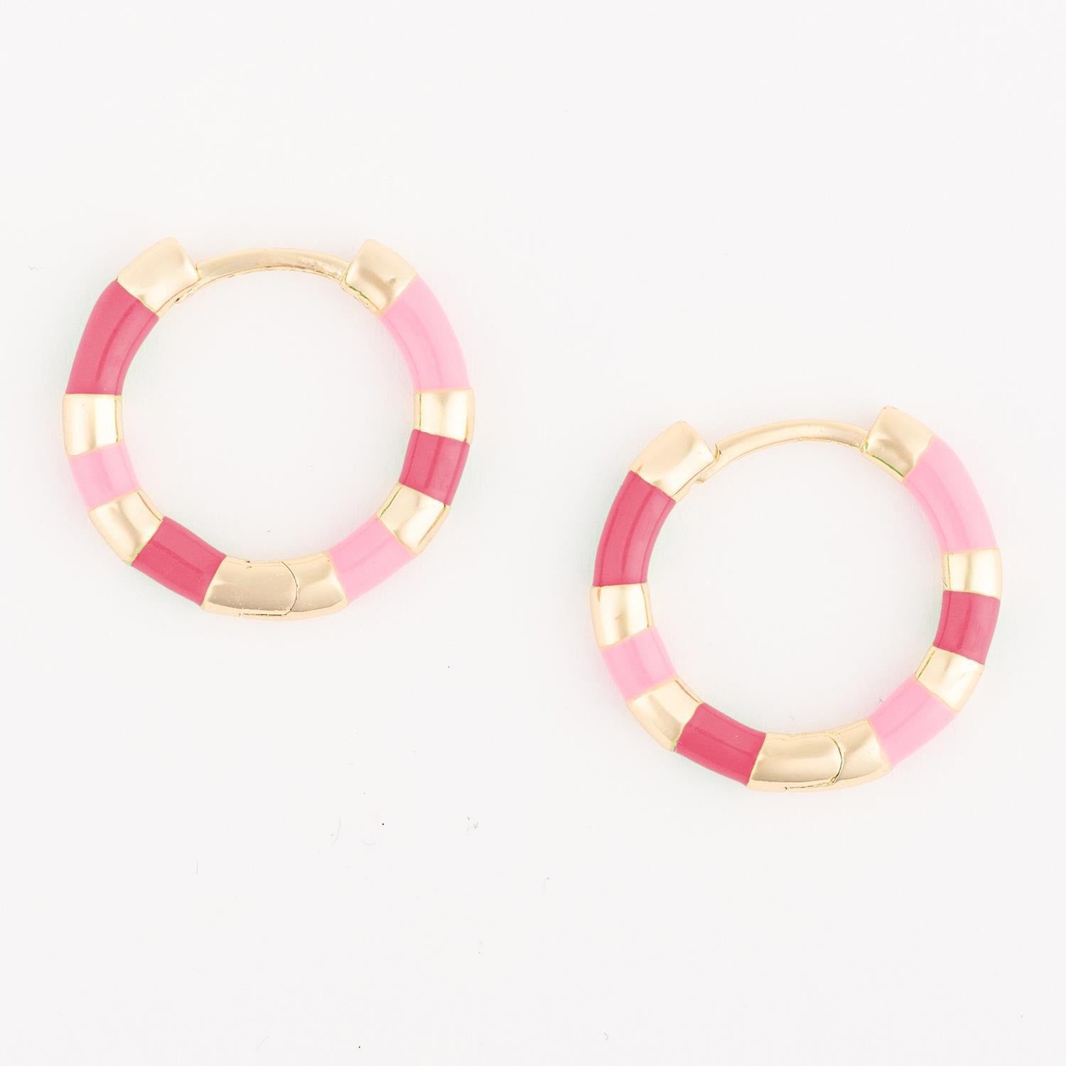 Earrings Reya Dark Pink