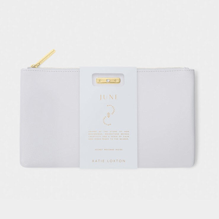 Birthstone Pouch - June - Powder Blue