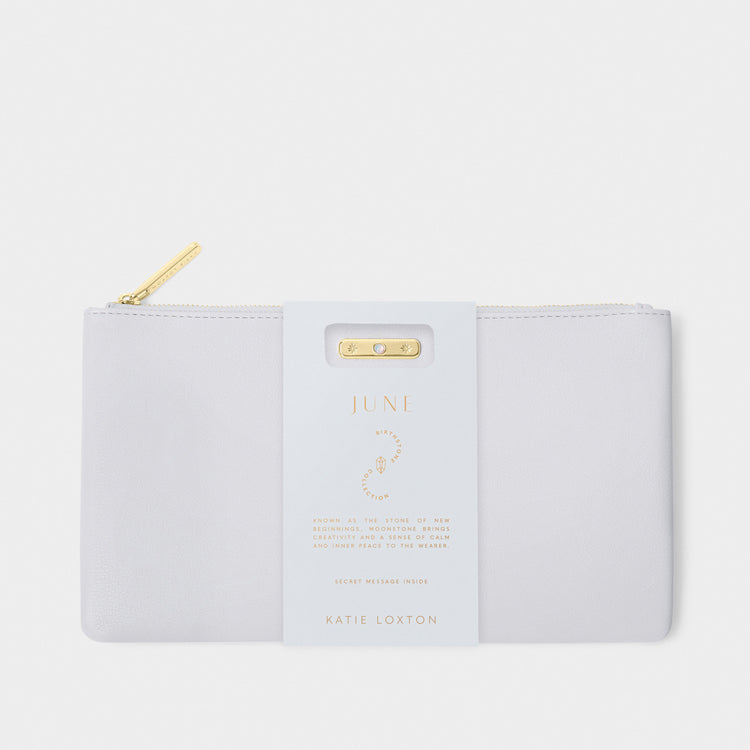 Birthstone Pouch - June - Powder Blue