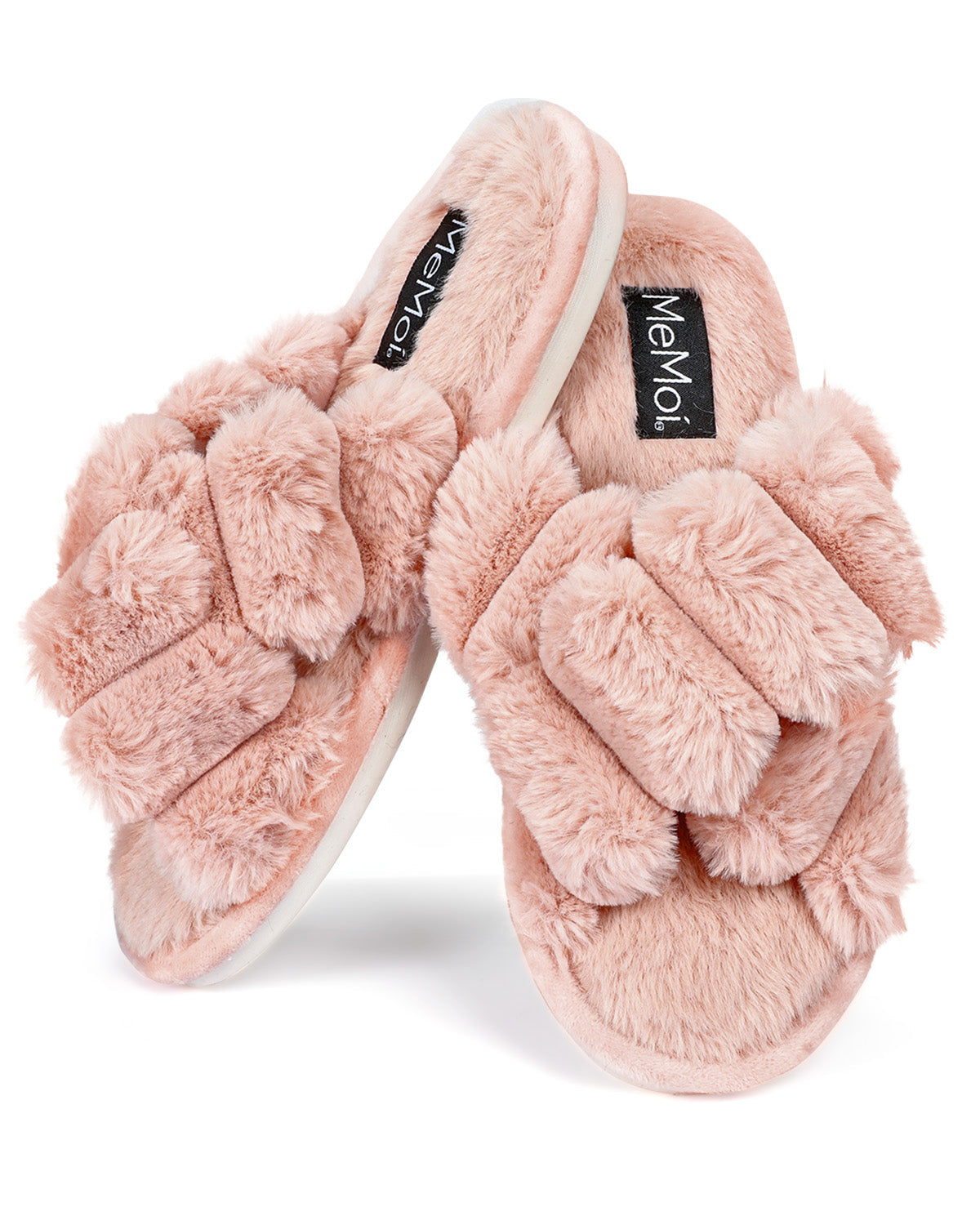 Double Cross Slippers - Dusty Rose