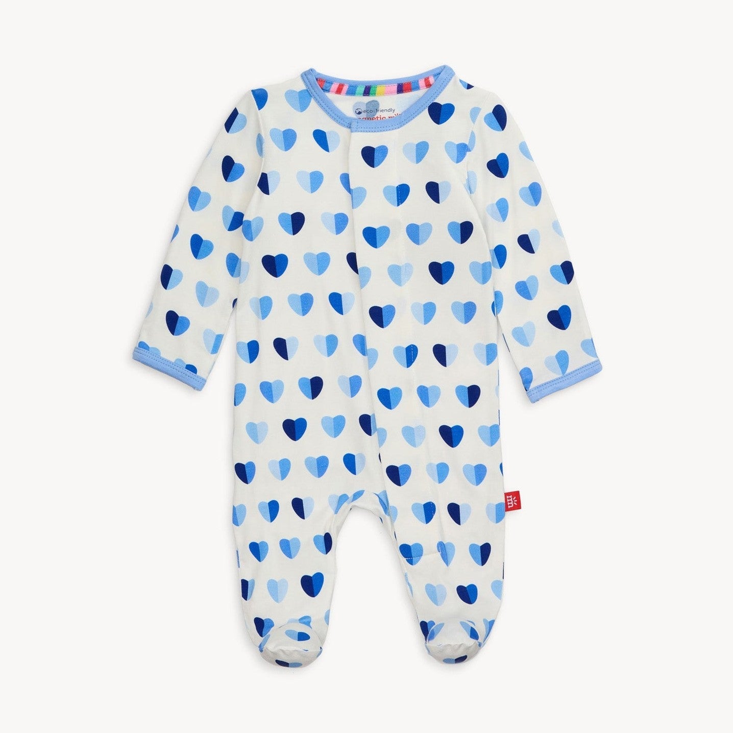 Blue XOXO Footie (FINAL SALE)