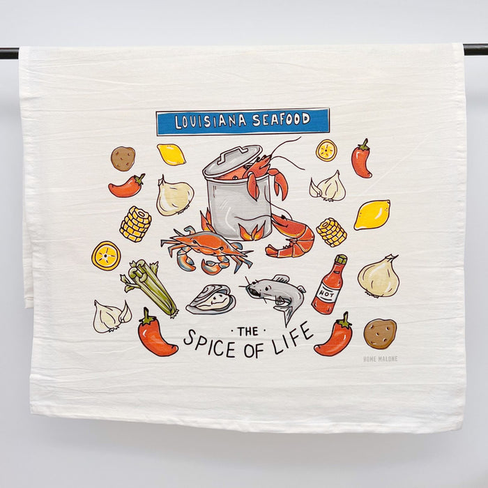 Louisiana Seafood Tea Towel