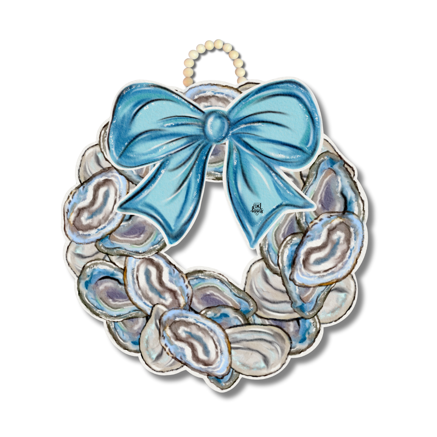 Oyster Wreath Door Hanger