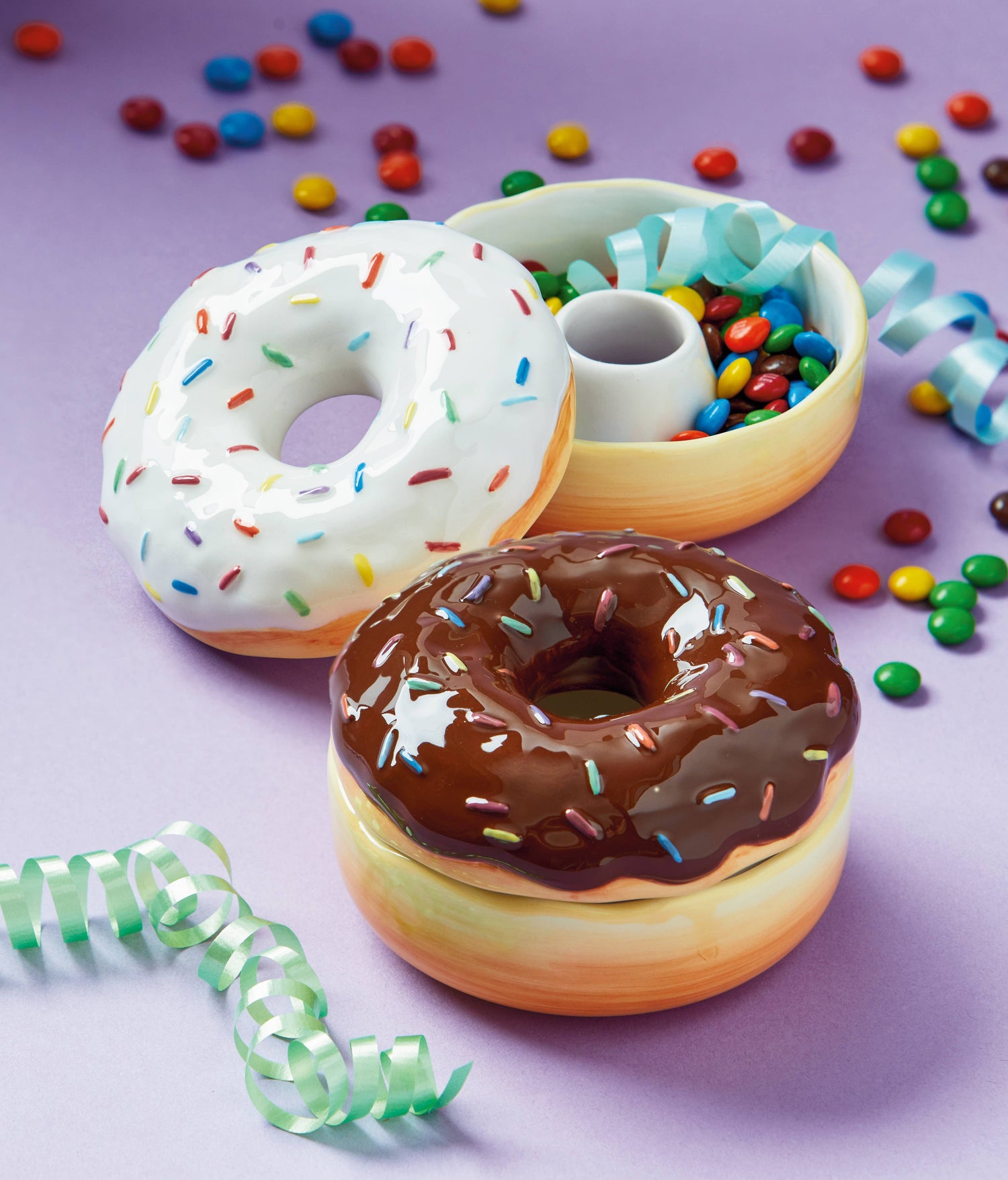 Sprinkle Donut Trinket Dish - Chocolate