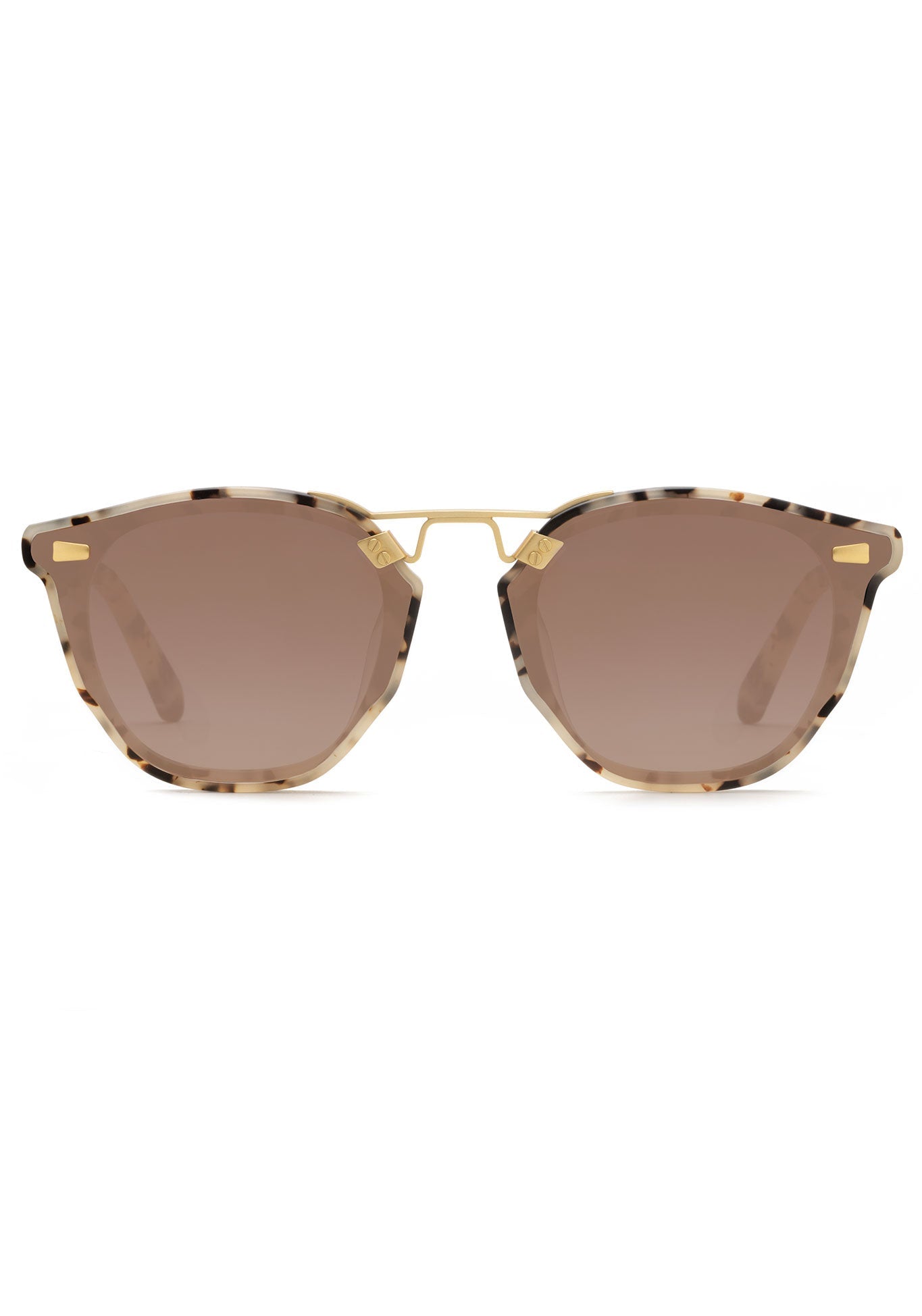 Beau Nylon Eyewear- Matte Oyster 18K Mirrored