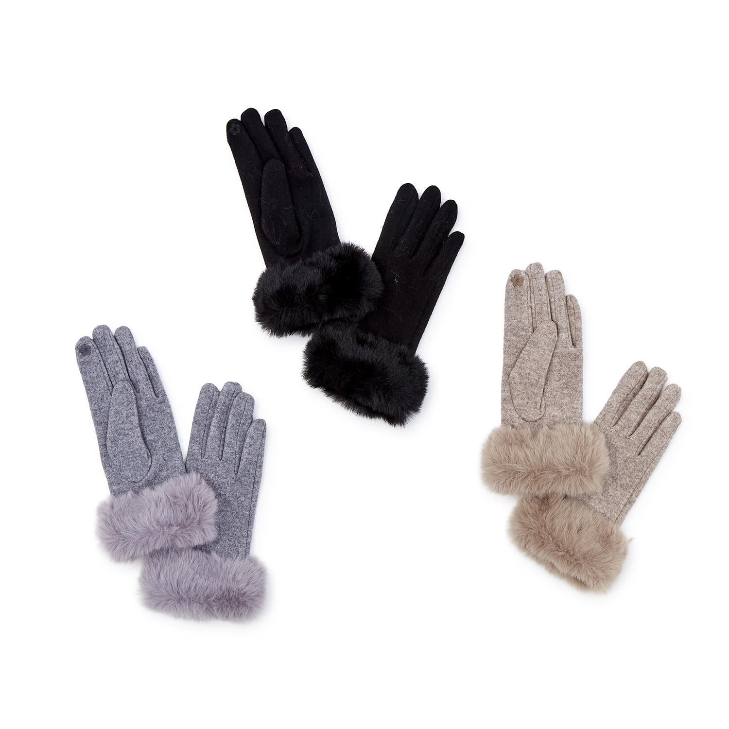 Gloves w/Fur Cuff