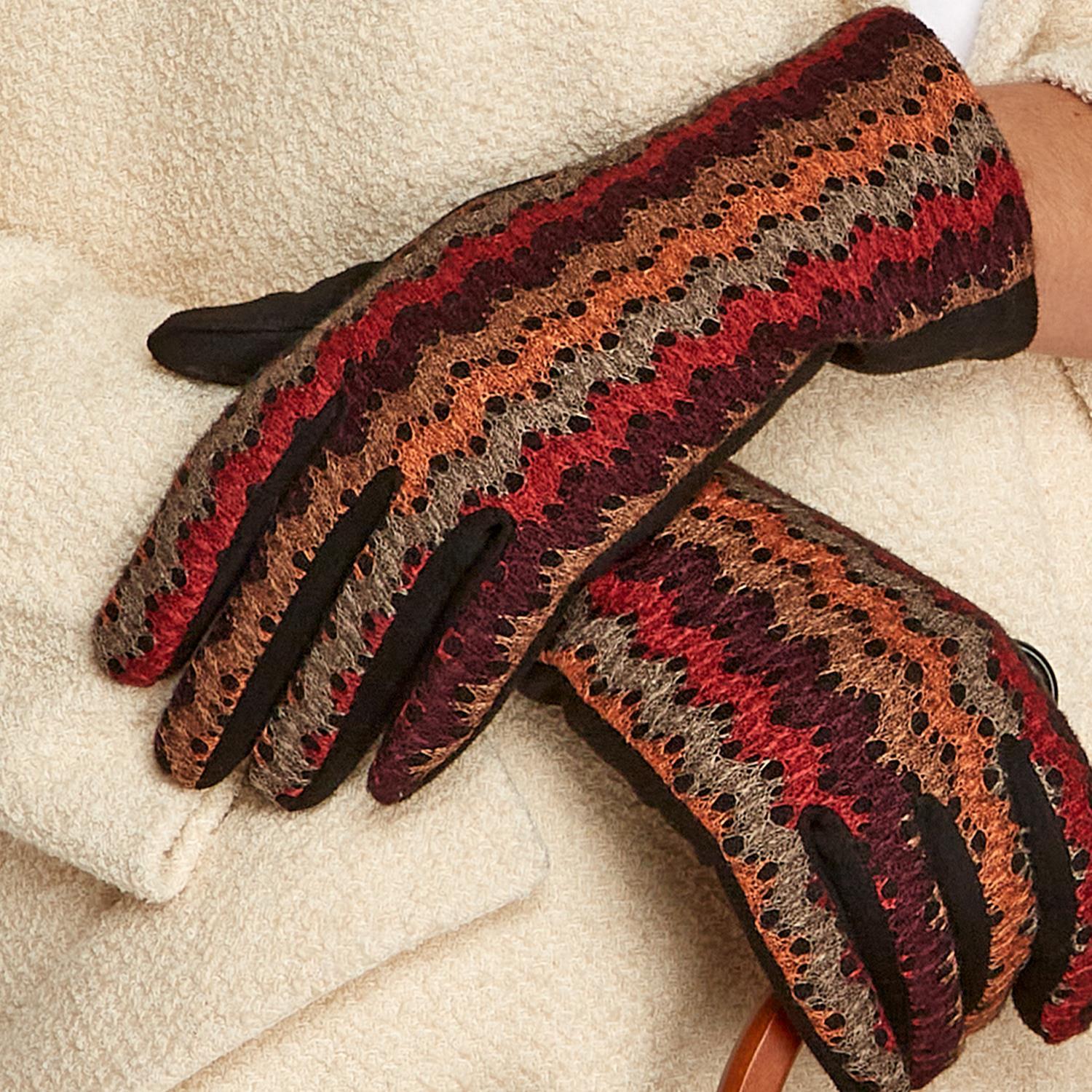 Stripe Crochet Glove