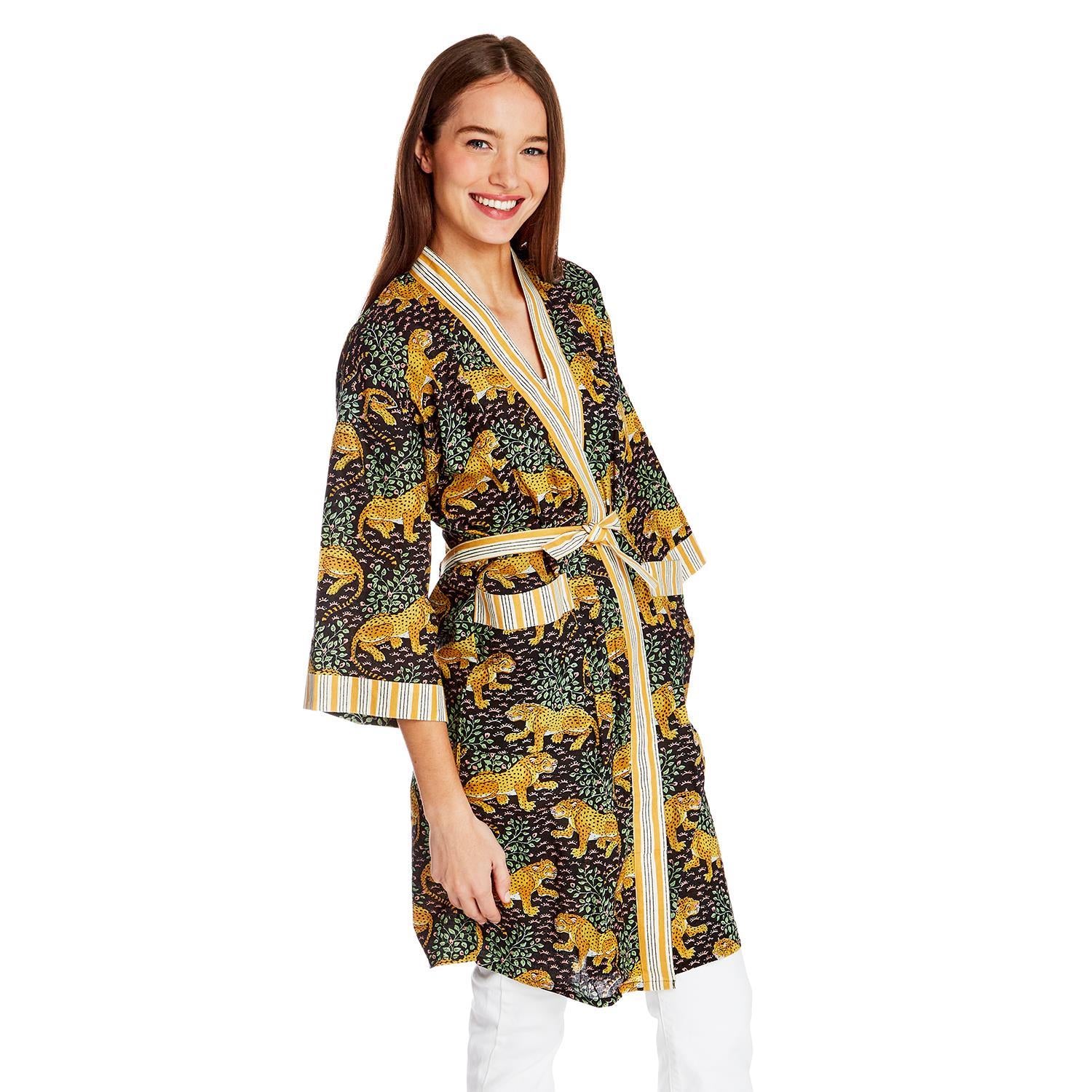 Leopard Cotton Robe