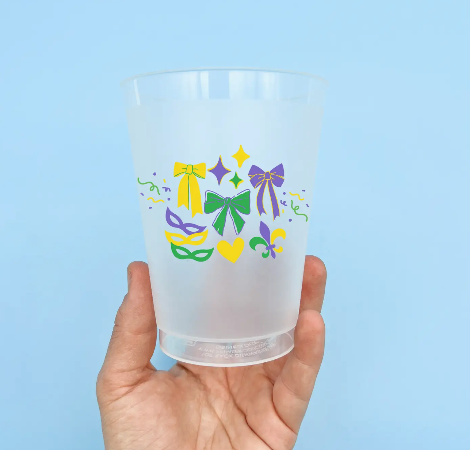 Coquette Mardi Gras Party Cup Set-Parade Route Drinkware