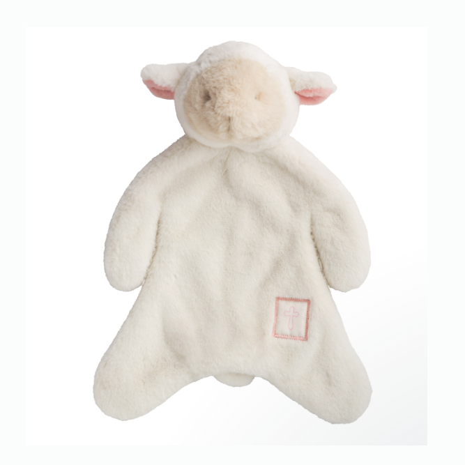 Pink Little Lamb Plush Woobie