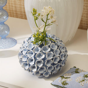 Blue Hydrangea Bud Vase / Taper Candle Holder (Sold Separately)