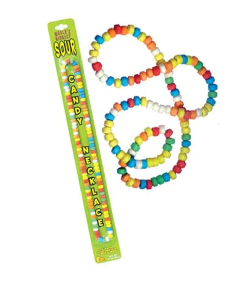 World's Biggest Sour Candy Necklace