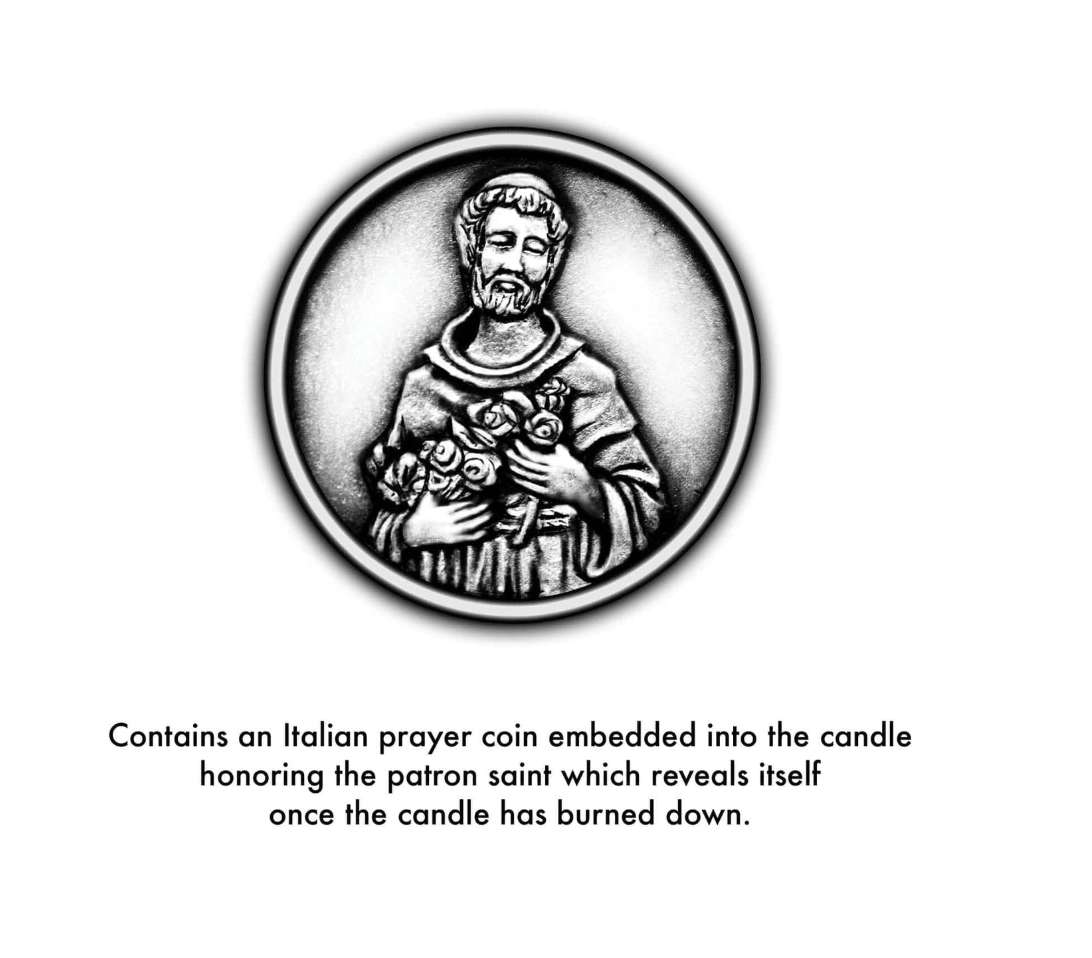 Saint Candle - St Francis Of Assisi, Saint of Animals & The Environment