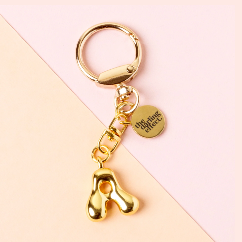 Bubble Letter Keychain