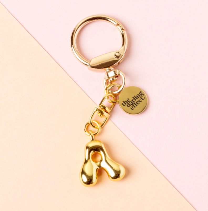 Bubble Letter Keychain
