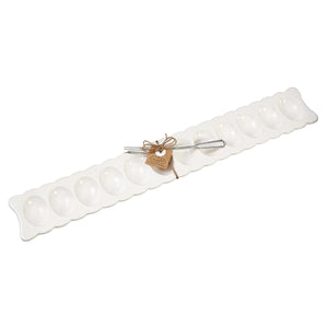 Long Deviled Egg Tray & Fork Set